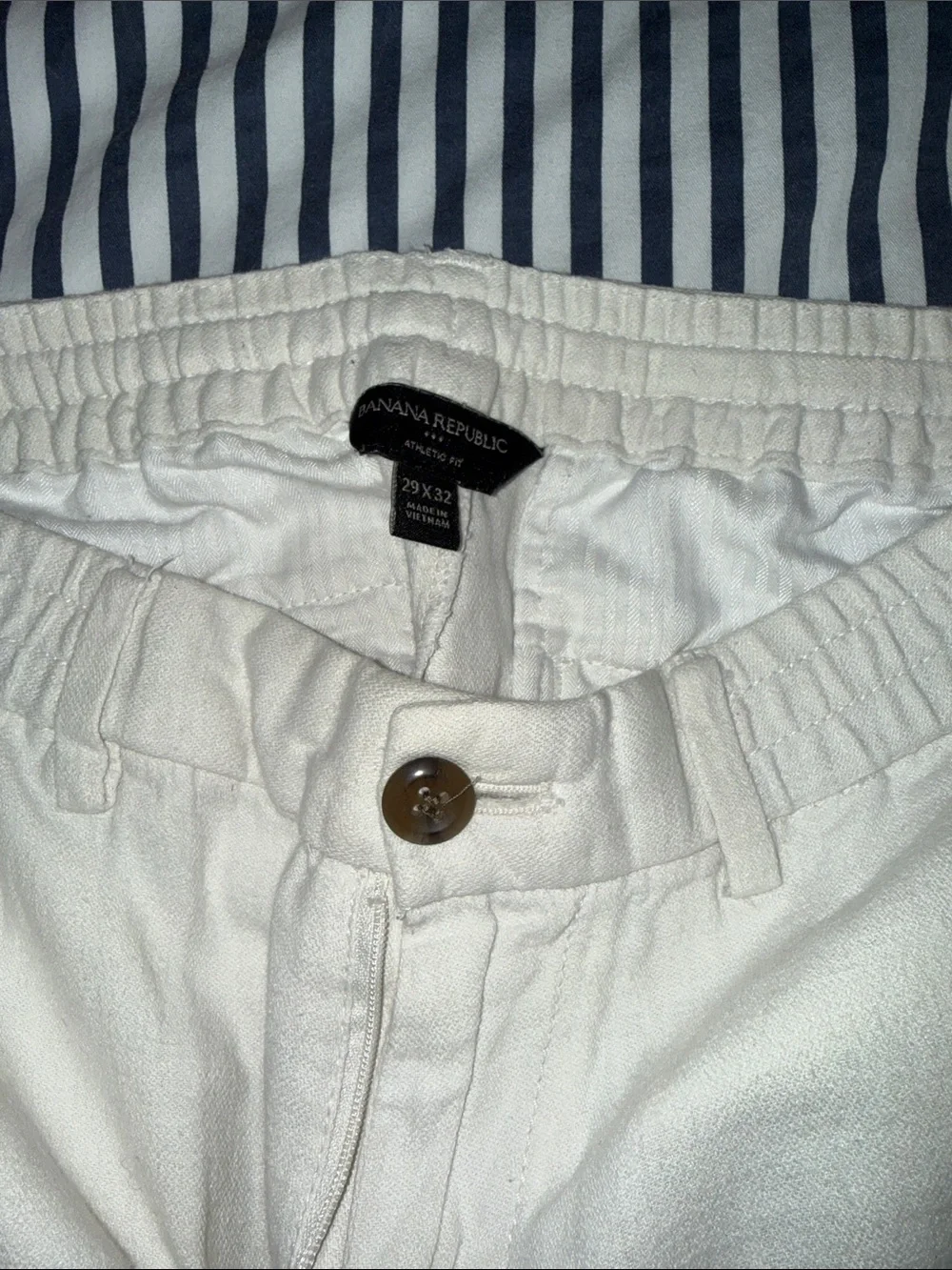 Banana Republic Men's White Chinos